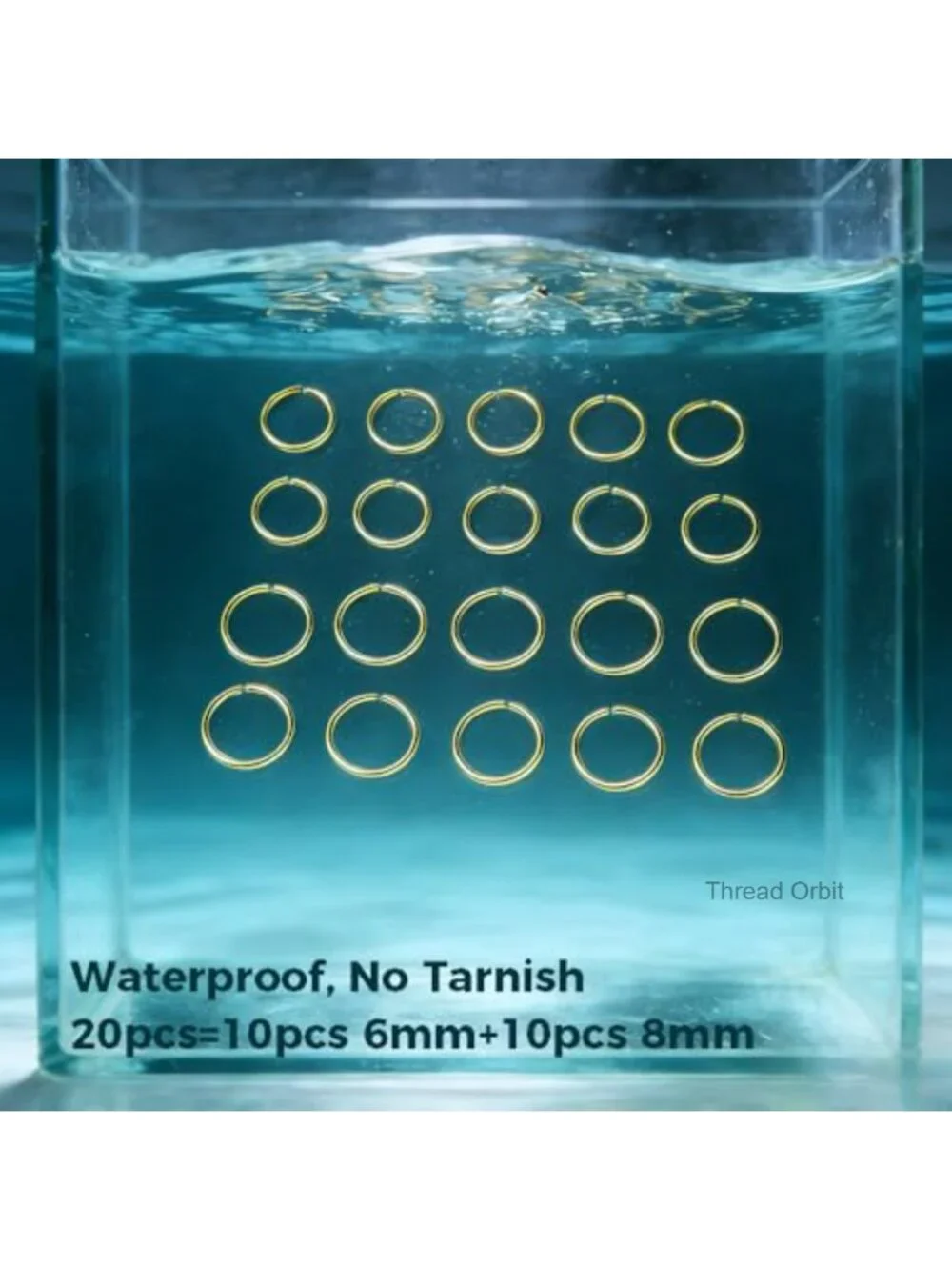 20pcs Gold Plated Hoop Earrings Set Hypoallergenic Non Tarnish Lightweight